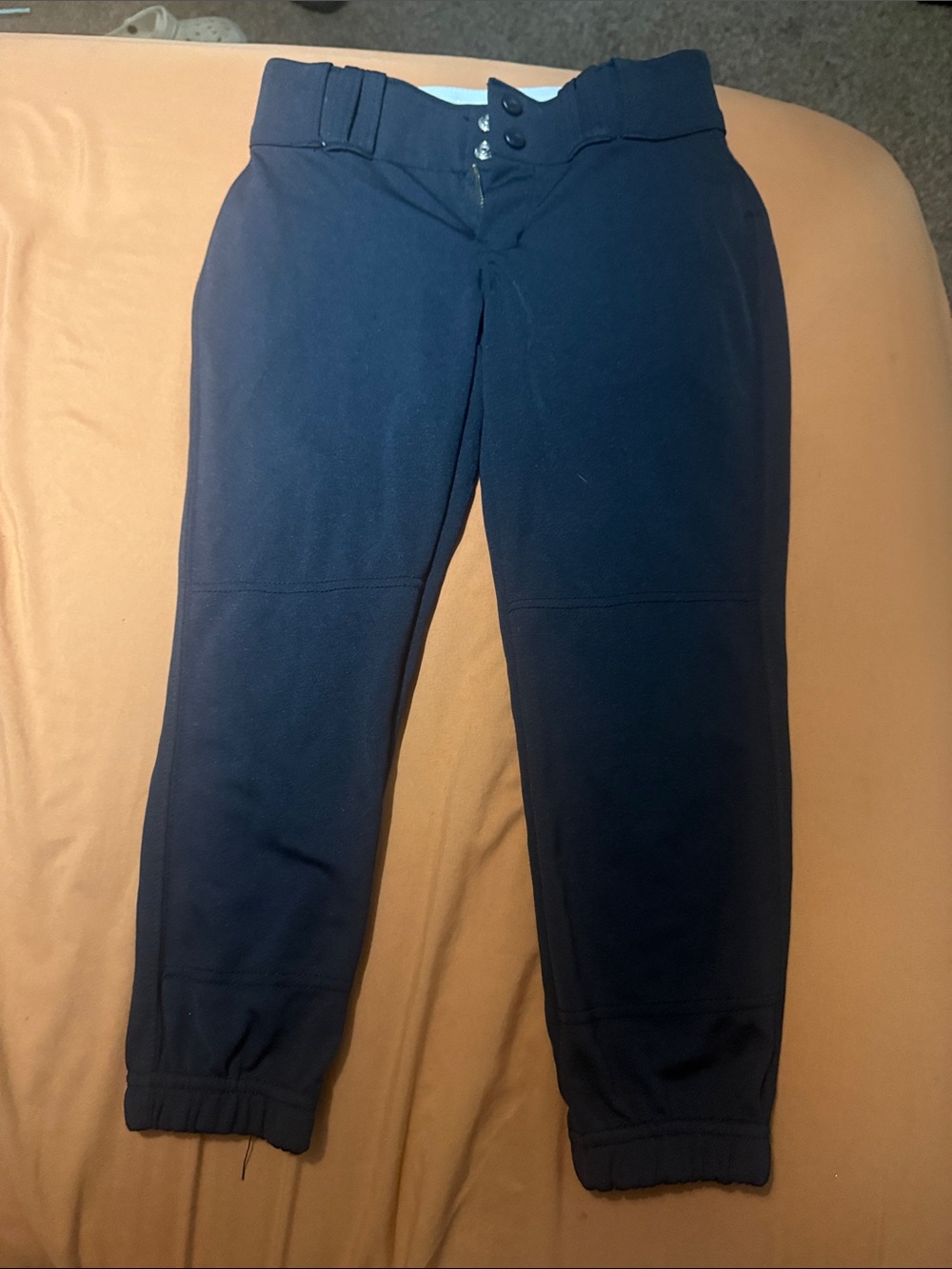 Kids black softball pants